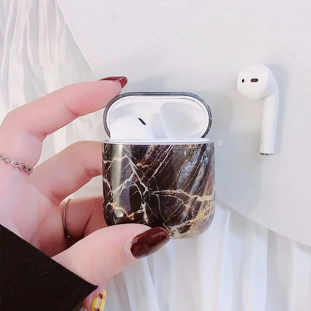 Роскошный Мраморный ТПУ мягкий чехол для Apple Airpods, защитный чехол, Bluetooth беспроводной Чехол для наушников, чехол для зарядки - Цвет: 7