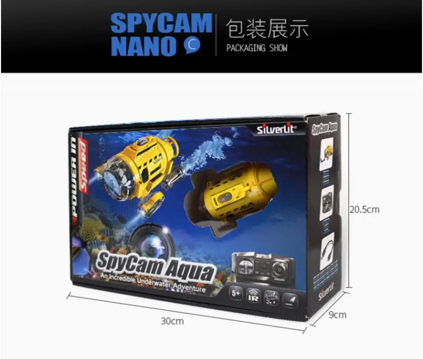 Подводная фотокамера/мини радиоуправляемая игрушка vedio 2 4G 3 канала до 5 м