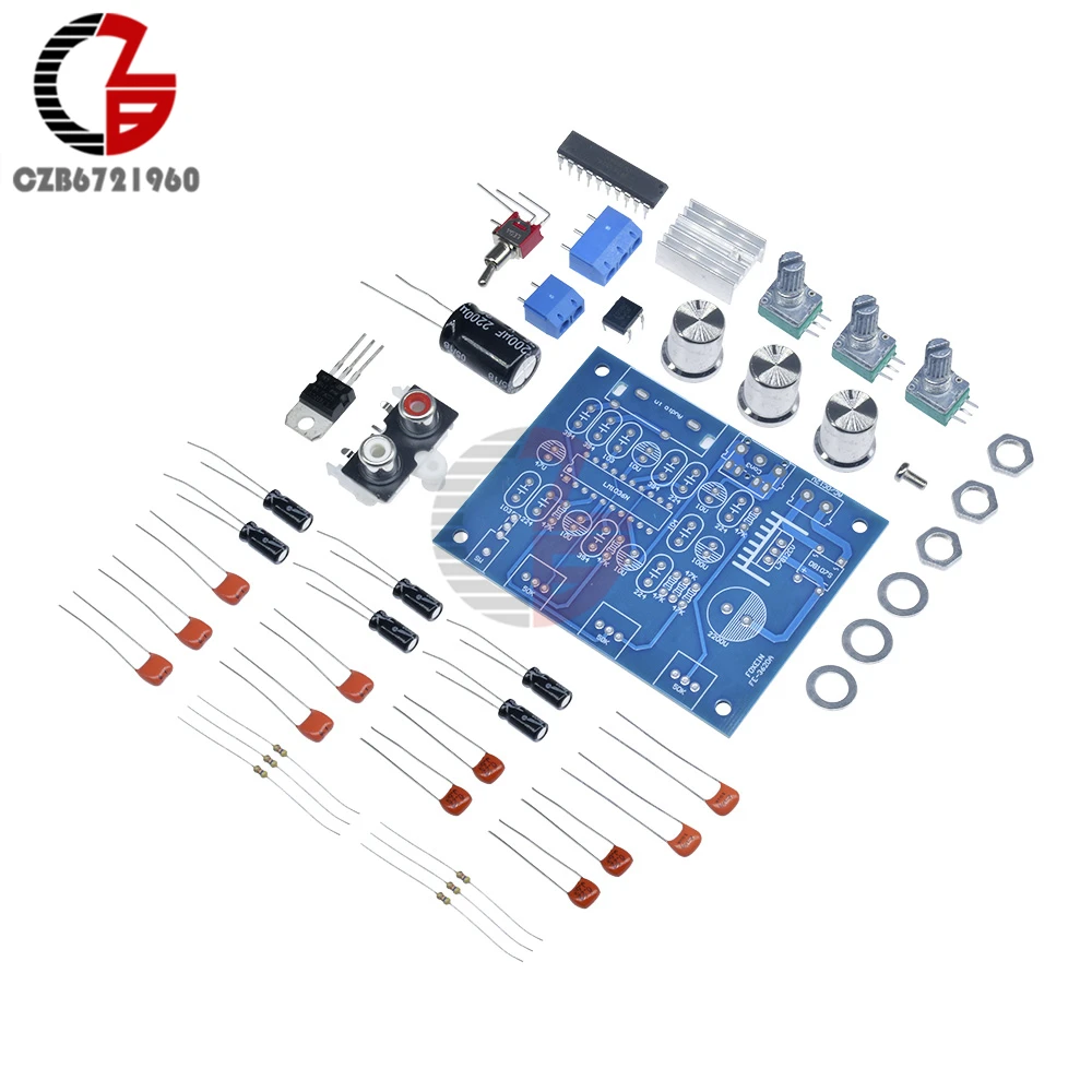 Плата управления звуком 12 В LM1036 Fever HiFi устройство громкостью и тоном двойная цепь