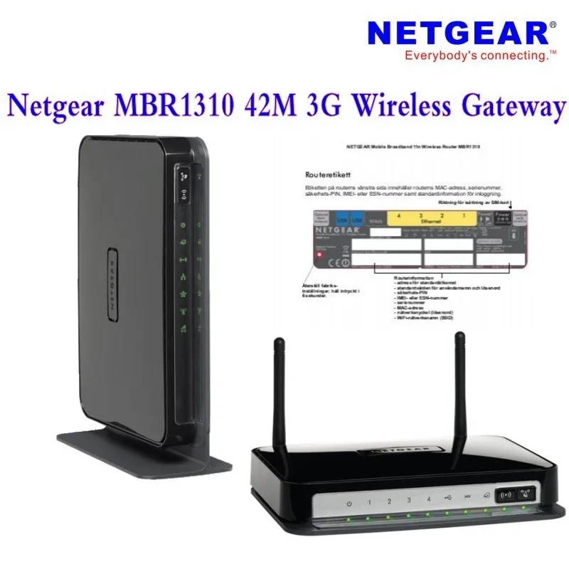 Wi Fi роутер Netgear MBR1310 новый Оригинальный разблокированный с внешней антенной 43 2