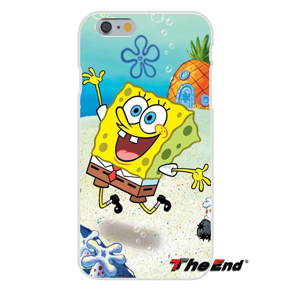 Для Huawei G7 G8 P8 P9 Lite Honor 4C 5X 5C 6X Mate 7 8 9 Y3 Y5 Y6 II мультяшная смешной Губка Боб квадратные