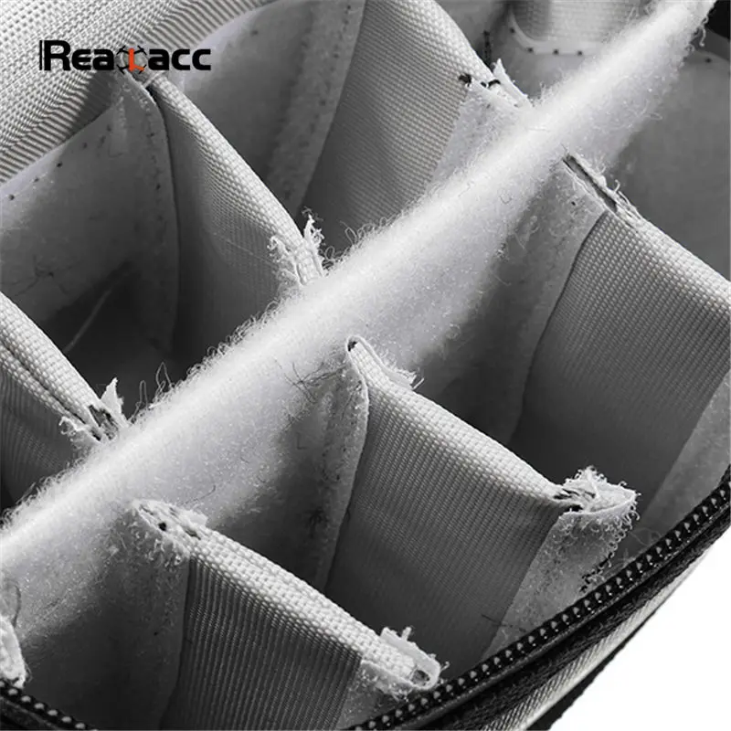 

Realacc Fireproof Waterproof Lipo Battery Safety Bag 155*115*90mm For RC Models Multicopter Black W/ Luminous Handle Case