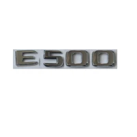 flat chrome abs rear trunk letters badge badges emblem emblems sticker for mercedes benz e class e500 2017 2019