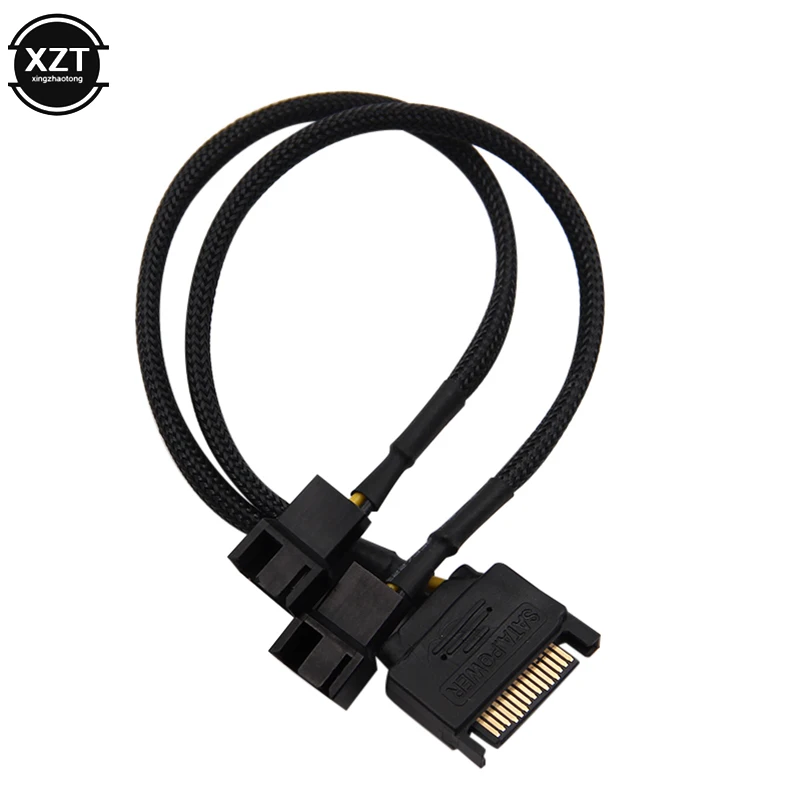 Ноутбук SATA 15 Pin до 3 4 охлаждающий кабель вентилятора материнская плата cpu адаптер