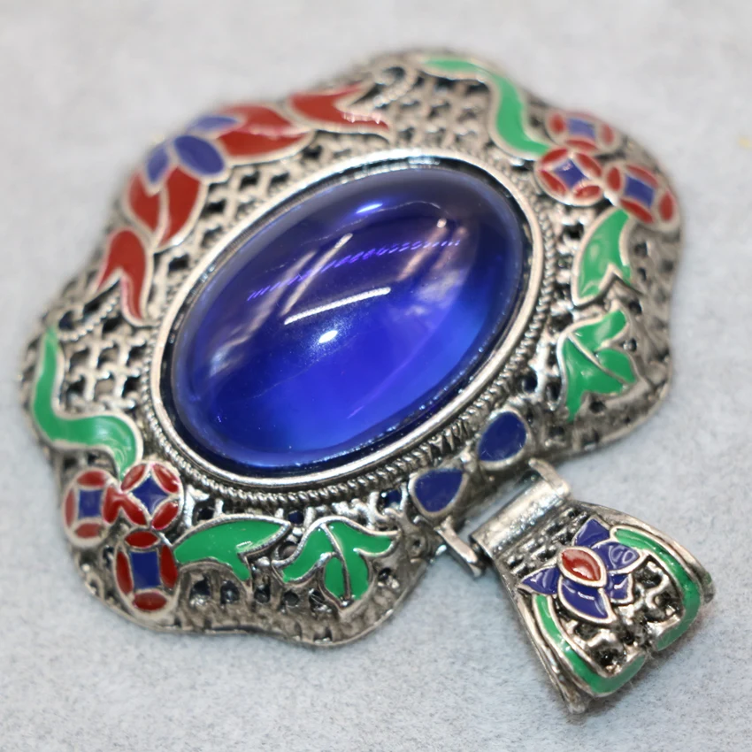 4 вида цветов серебристый цвет камня нефрит Овальный инкрустация яйцевидной