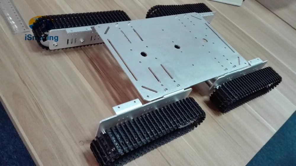 T600 4WD металлический робот-цистерна шасси из алюминиевого сплава большой