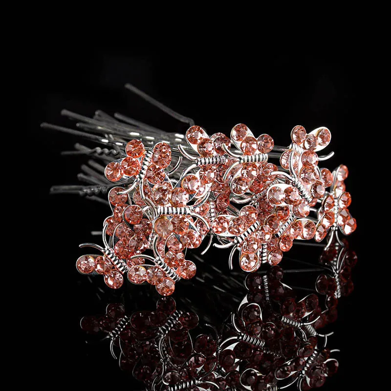 10 шт. заколки для волос с разноцветными кристаллами|clip wedding|hair clip weddingbridal hair pins |