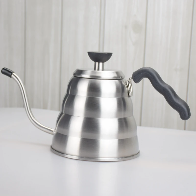 Экологичный кофейник V60 с гусиной шеей и термометром из нержавеющей стали 304 1200 мл