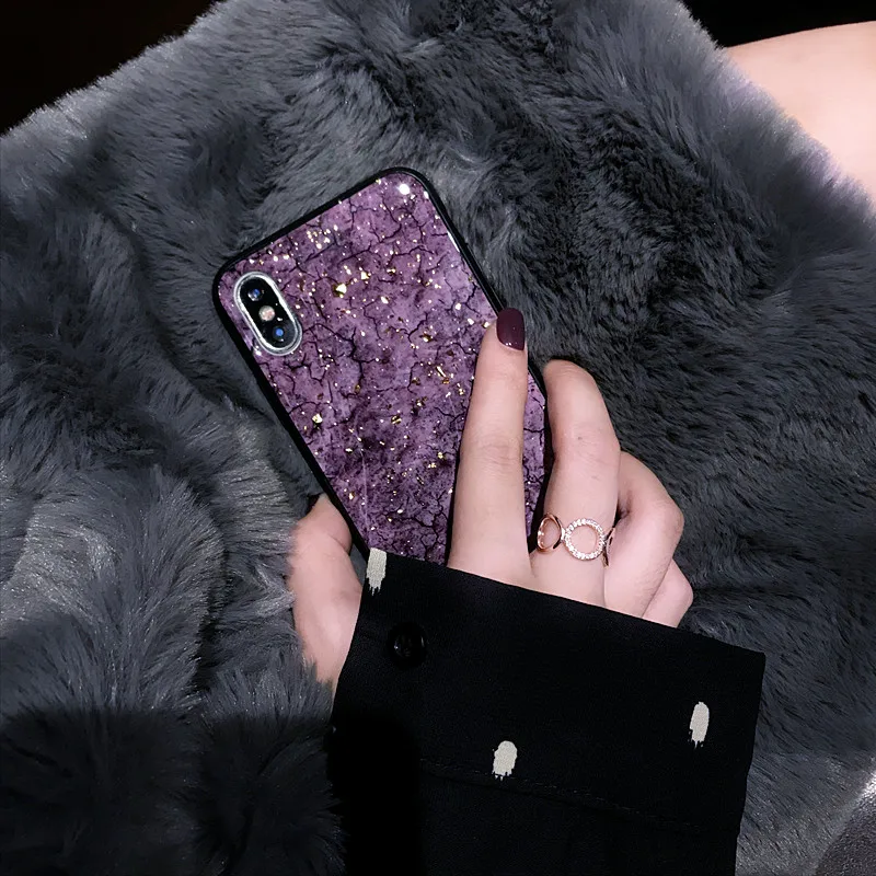 Marble Case For iPhone X 7 8 Plus Xr Xs Max Glitter Siiicone Back Cover iphone 6 s 6s Soft Capinha Ipone iPhoneX Cases |