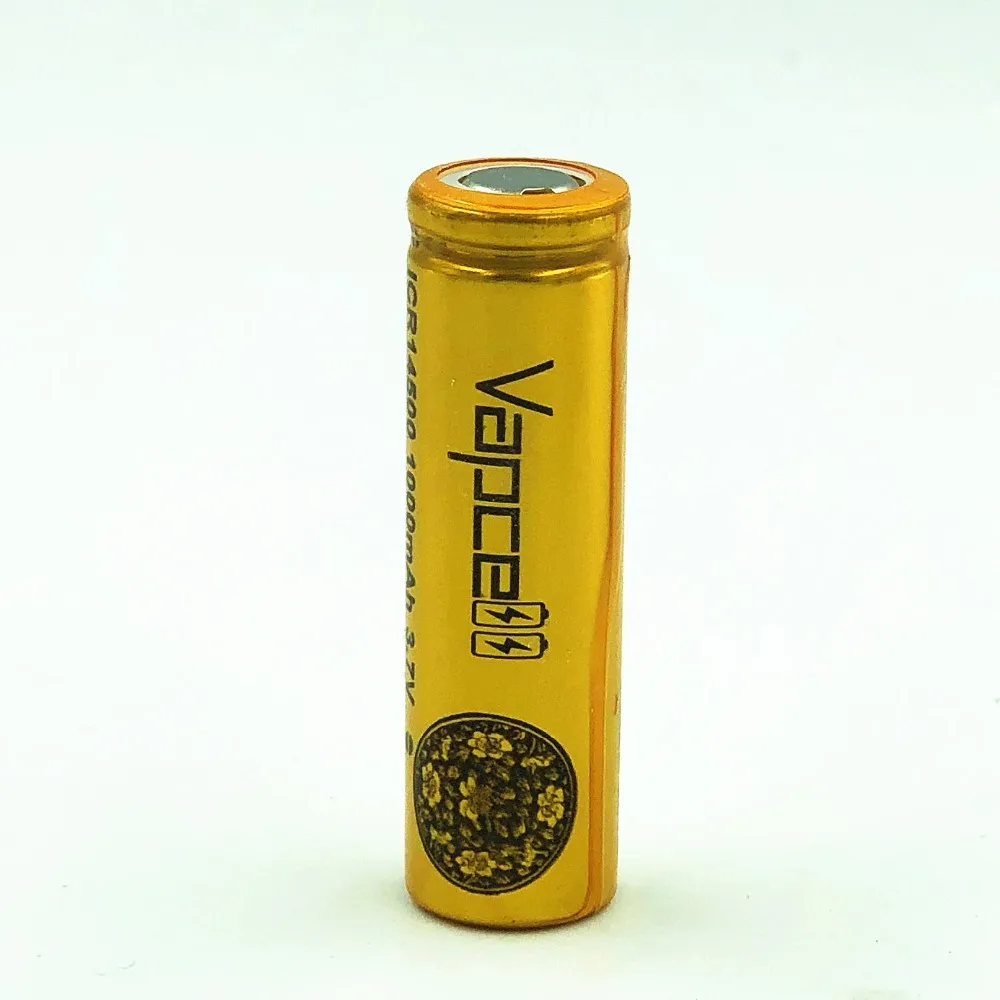 Оригинальный аккумулятор Vapcell 14500 1000 мА · ч 3 А ICR14500 ICR для фонарей маленькие