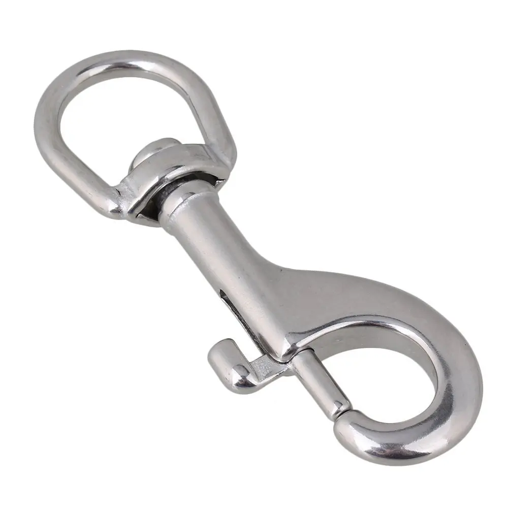 90 мм Серебряный 304 нержавеющий стальной триггерный болт защелкивающийся крючок с