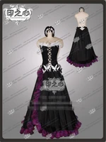 custom made anime accel world kuroyukihimei uniform cosplay costume hot black lolita party dress c