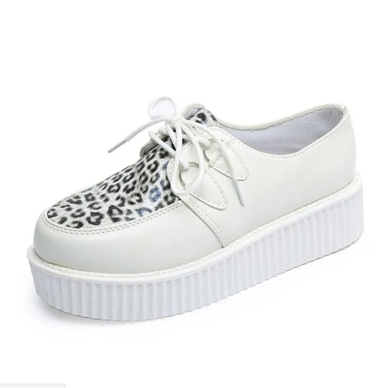 Feiyitu Весенняя однотонная повседневная женская обувь на плоской платформе со