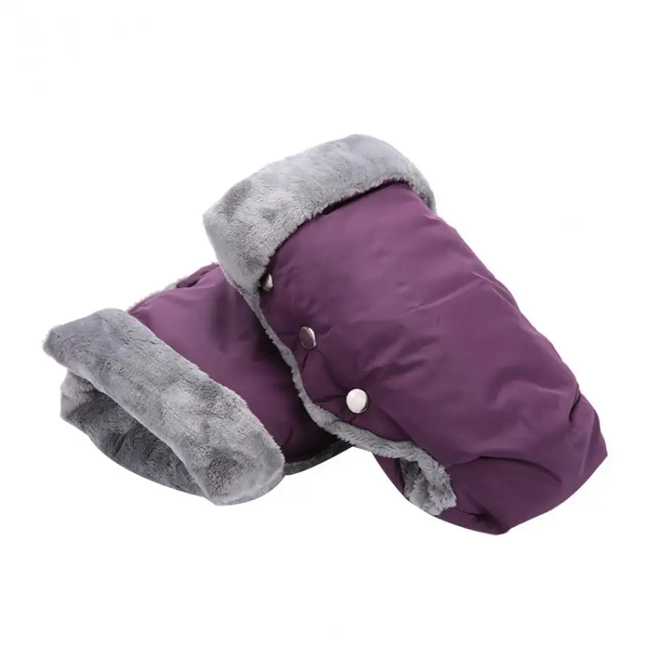 Winter Warm Baby Stroller Gloves hand cover Waterproof Thickened Warm Soft Gloves for Outdoor Trolleys stroller accessories