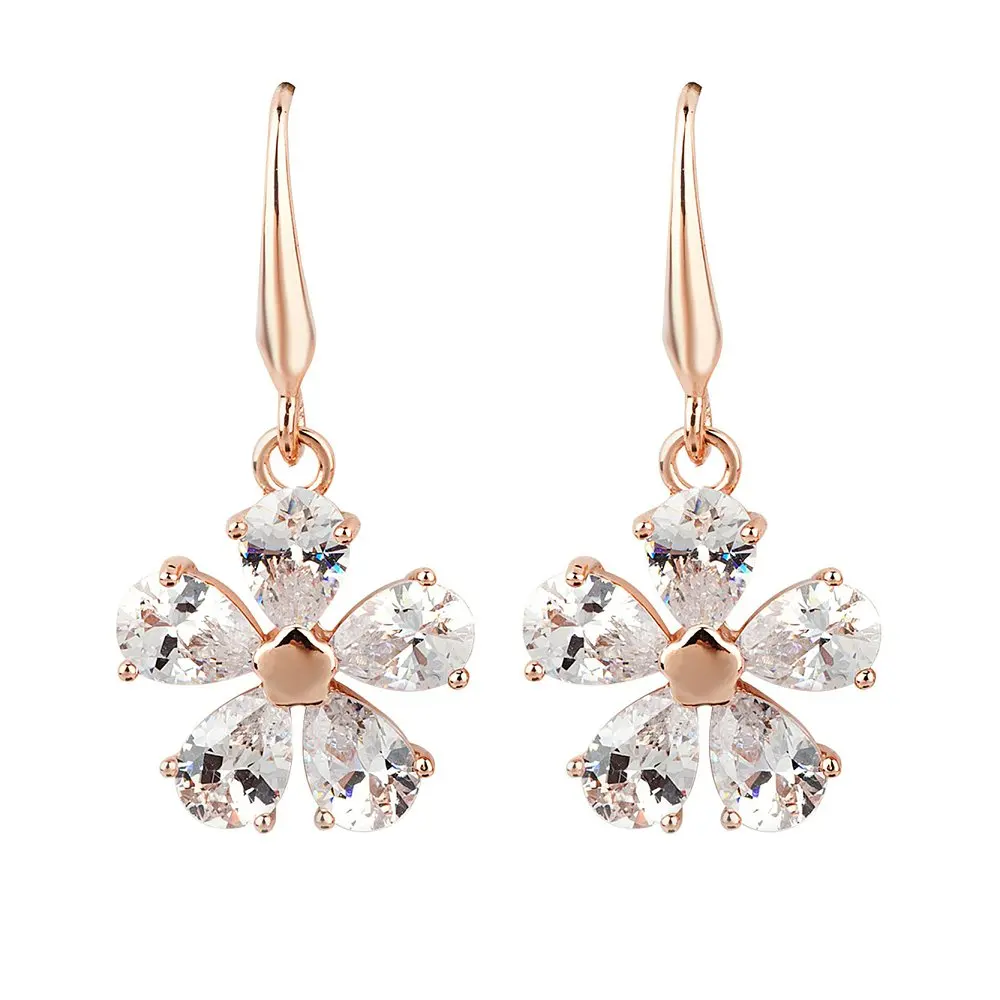 Женские Висячие серьги с фианитом Manxiuni Модные Позолоченные подвески кристаллами