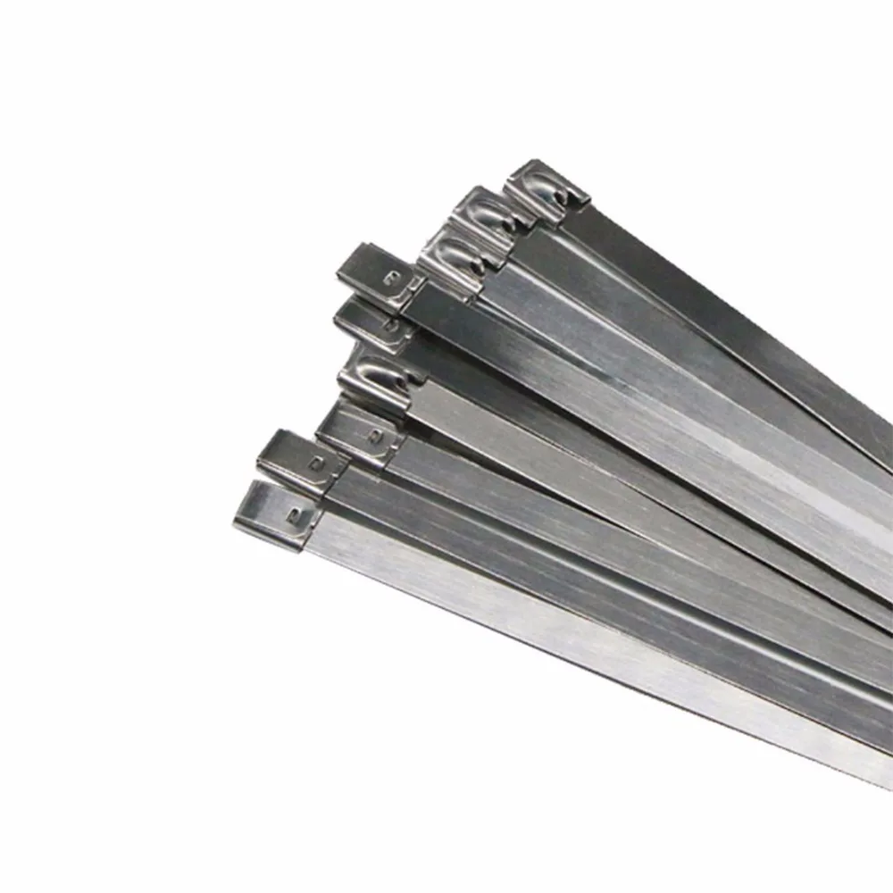 10 шт. кабельные стяжки из нержавеющей стали 304 4 6x300 мм