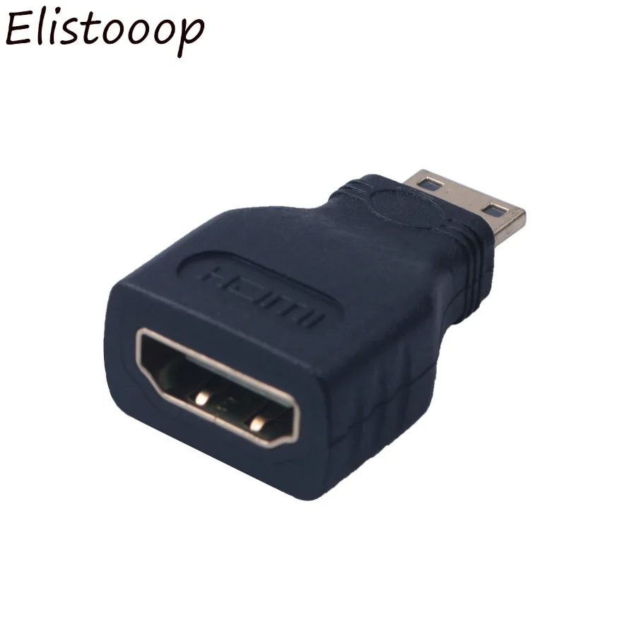 Elitooop 2018 Высокое качество позолоченный мини HDMI штекер Женский адаптер для HDTV