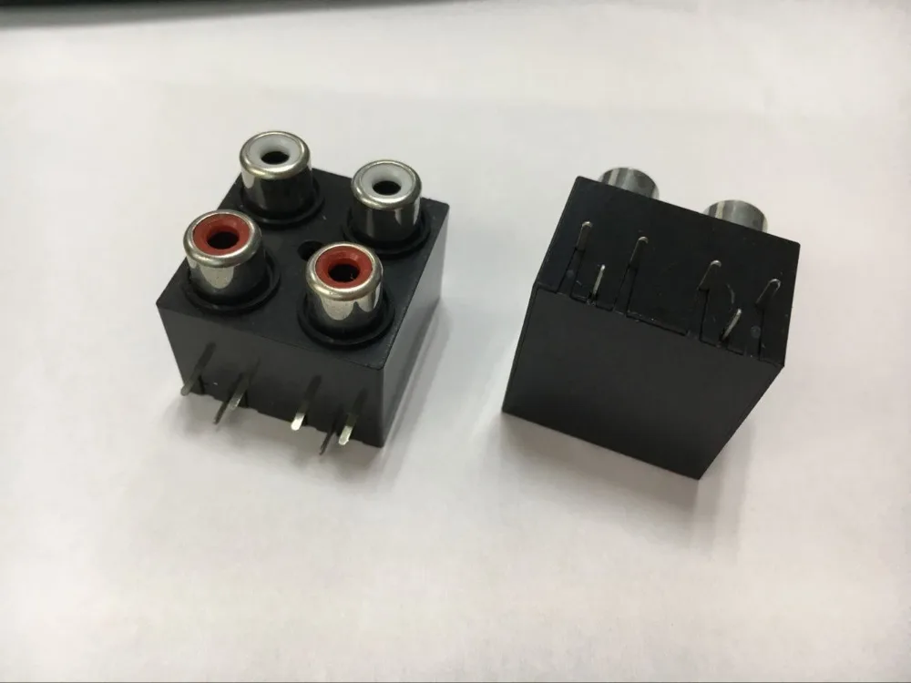 Бесплатная доставка 2 шт./лот высокое качество цвета (красный + белый) RCA Женский