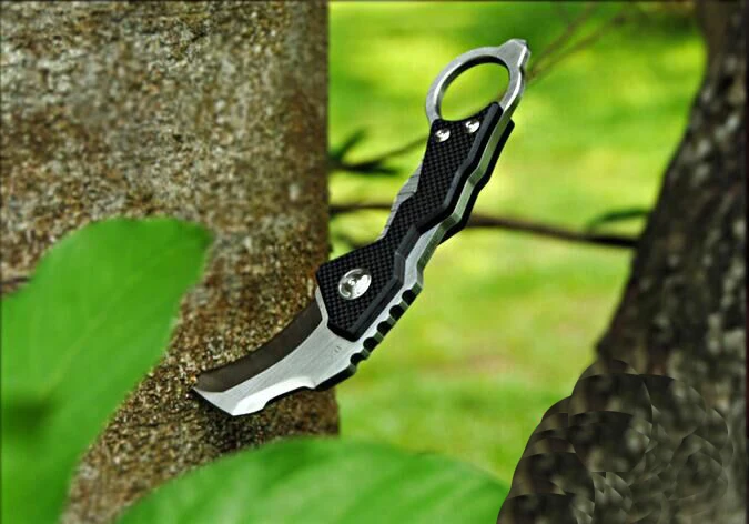 Karambit нож AUS 8 лезвие 59HRC G10 ручка складной хороший EDC инструмент Открытый Отдых