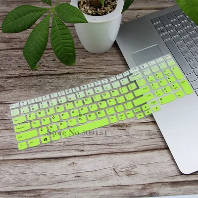 Gradual green Для 15,6 дюймов новые lenovo ThinkPad P51s P52S E580 E585 T590 E590 L580 Мягкая Силиконовая защита для клавиатуры ноутбука крышка - Цвет: Gradual green