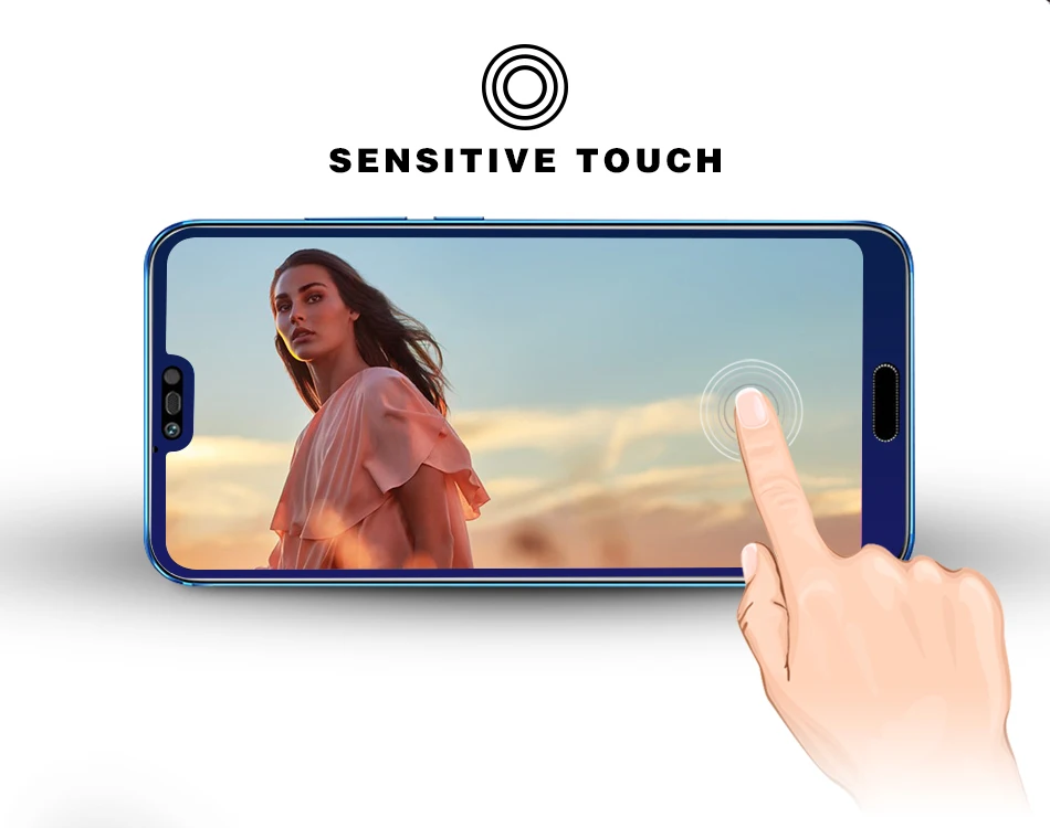 Закаленное стекло для Huawei Honor 10 2 шт. защита экрана полноразмерная Защитная пленка
