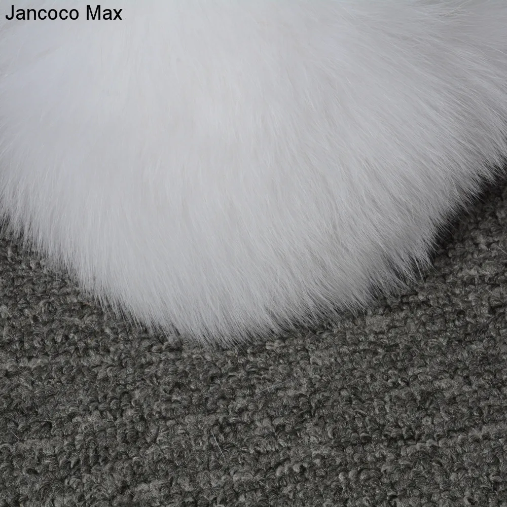 Jancoco Max+ натуральным лисьим мехом Наушники для защиты от холода, шарф, зимний теплый Одежда высшего качества шапки-ушанки Для женщин S7136