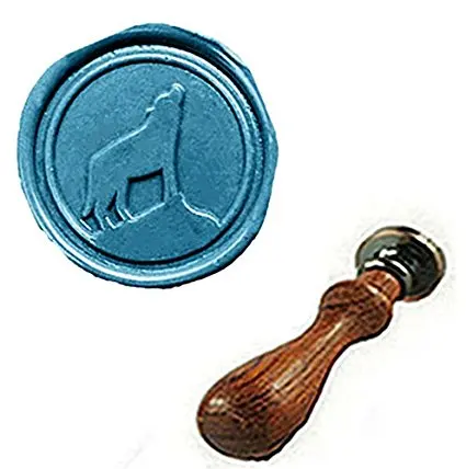 MDLG винтажный набор ручек из палисандра с печатью волка на гору индивидуальный