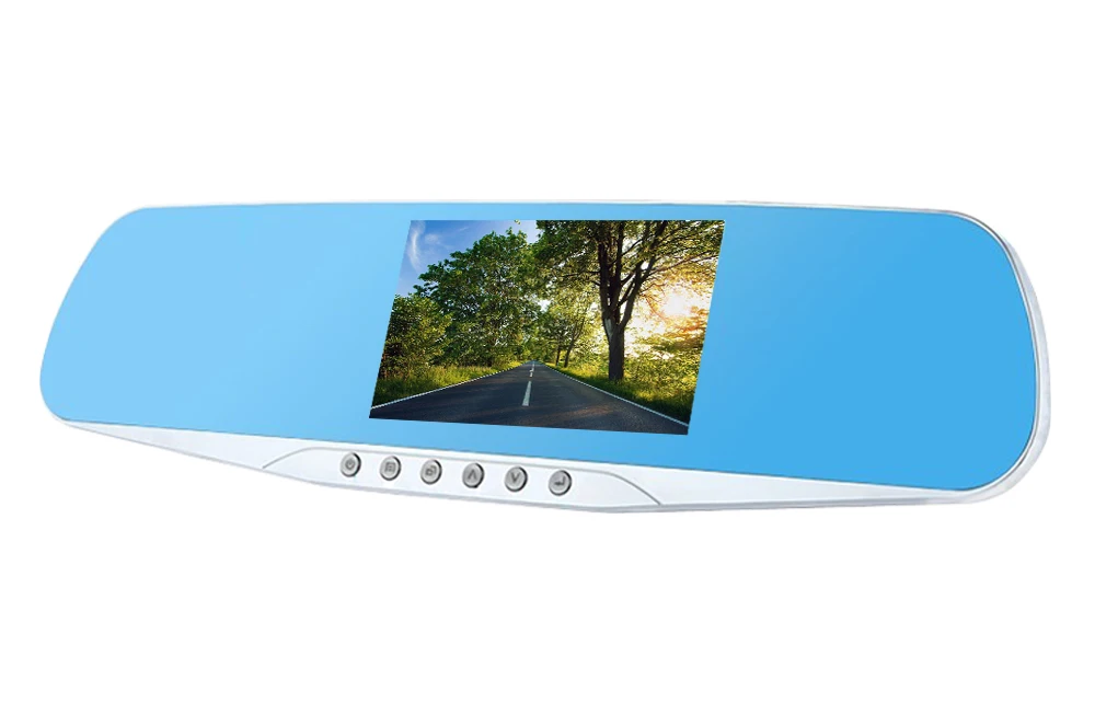 ADDKEY Автоматическая Автомобильная камера Dvr ночное видение 5 светодиодных огней видеорегистратор зеркало заднего вида Dvr две камеры регистратор видеокамера автомобильная камера