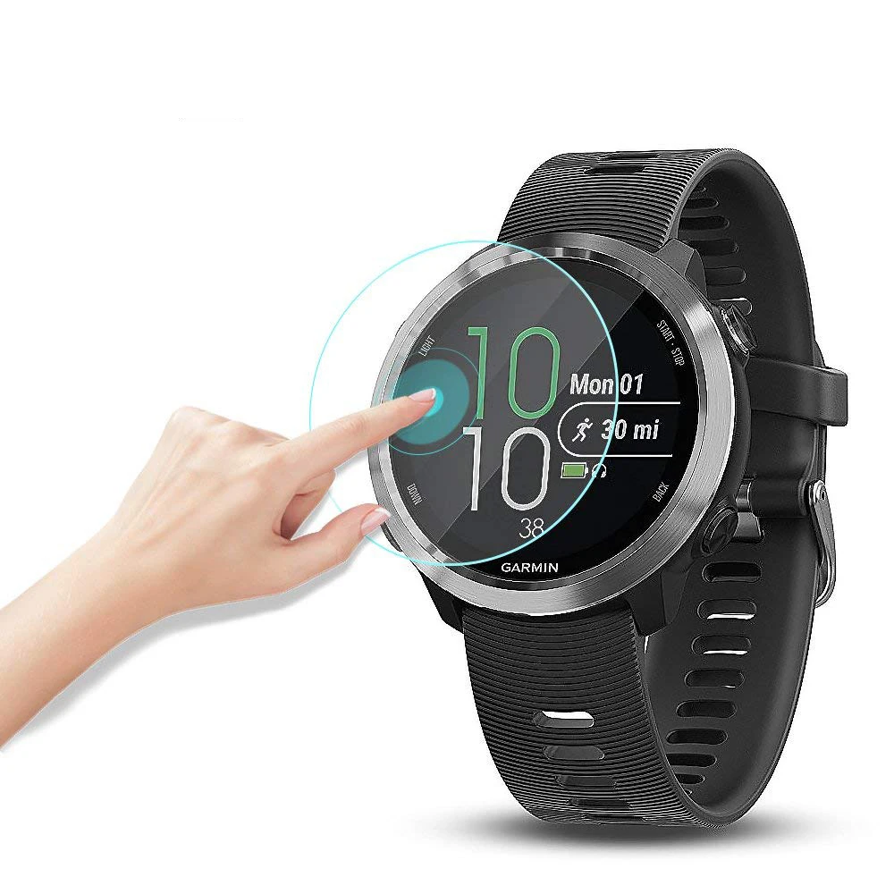 Закаленное стекло Защитная пленка для музыки gps работает на запястье HRM часы Garmin