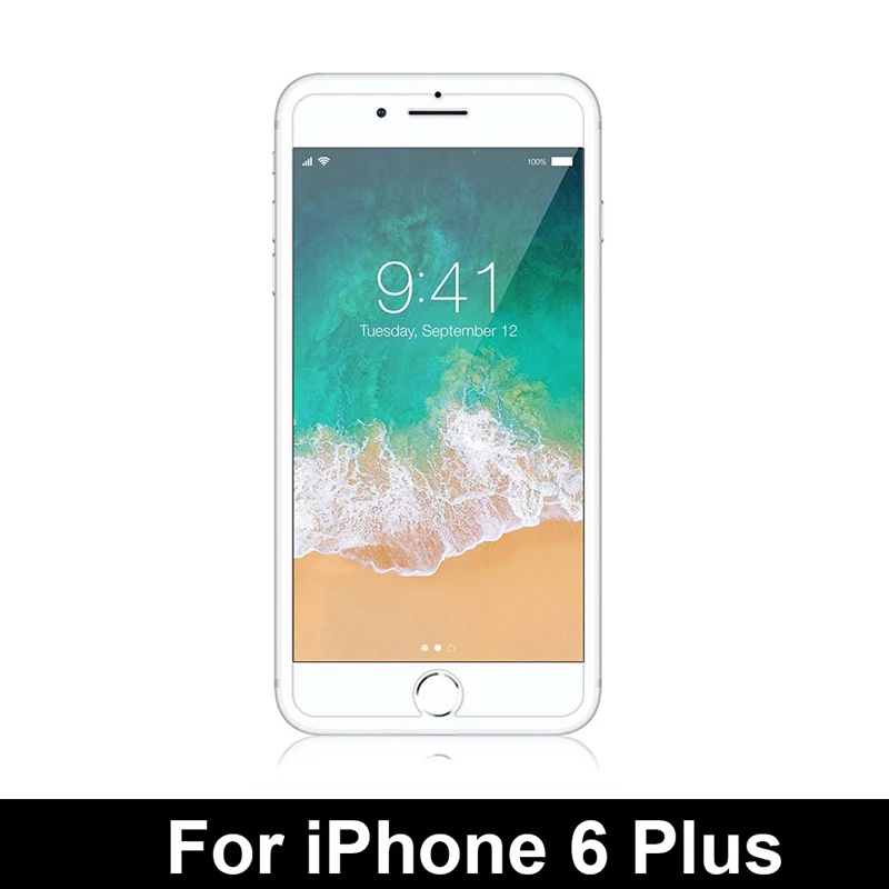 2 шт., закаленное стекло для iPhone X, XR, XS Max, 8, 7, 6, 6S Plus, защита для экрана 5, 5S, SE, защита для экрана, стекло для телефона, Verre, Tremp, Coque - Цвет: iPhone 6 plus