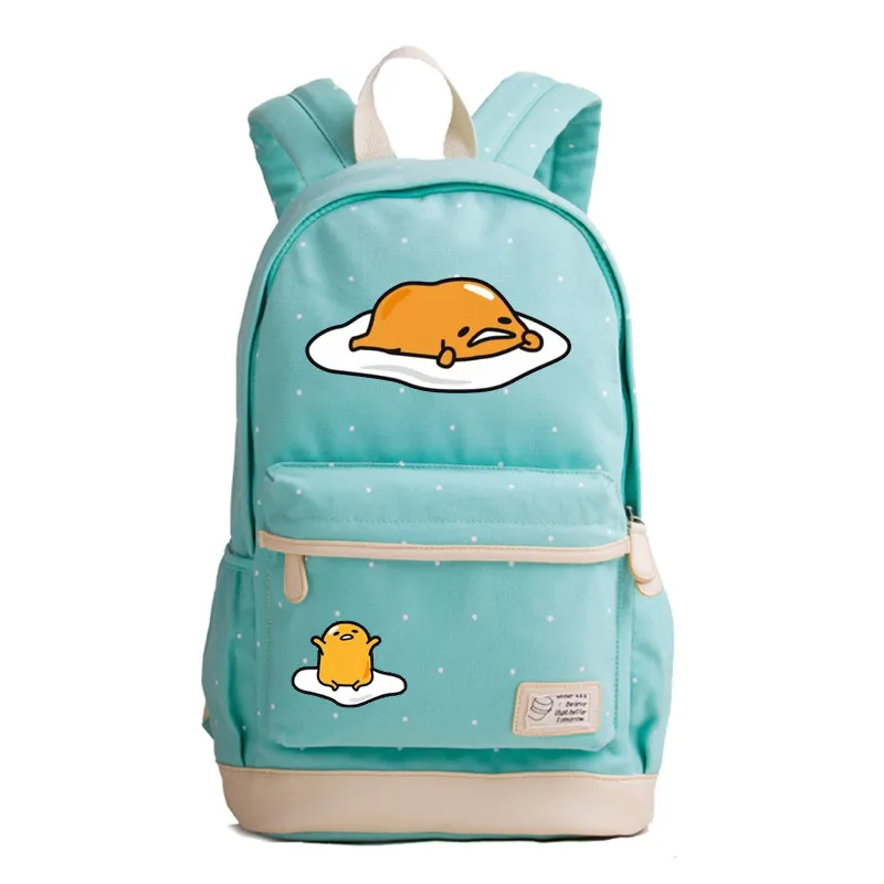 Kimikoy Gudetama рюкзак с волнистыми точками Lazy eggs сумка для ноутбука школьная дорожные