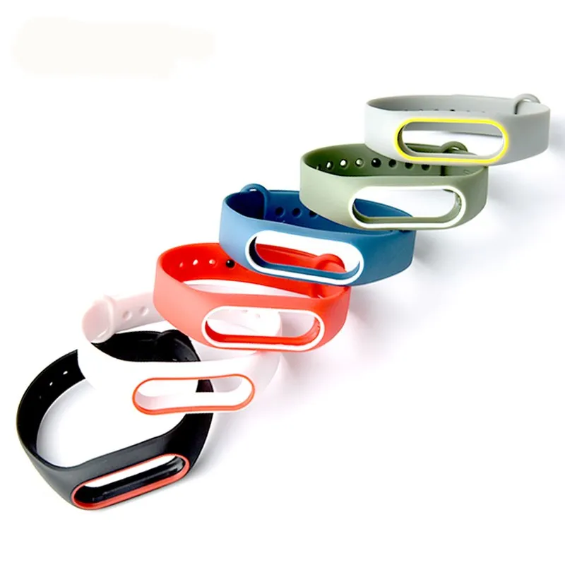 For Xiaomi Mi Band 2 Strap Replacing Smart Bracelet Accessories xiaomi band Colorful Silicone strap | Электроника