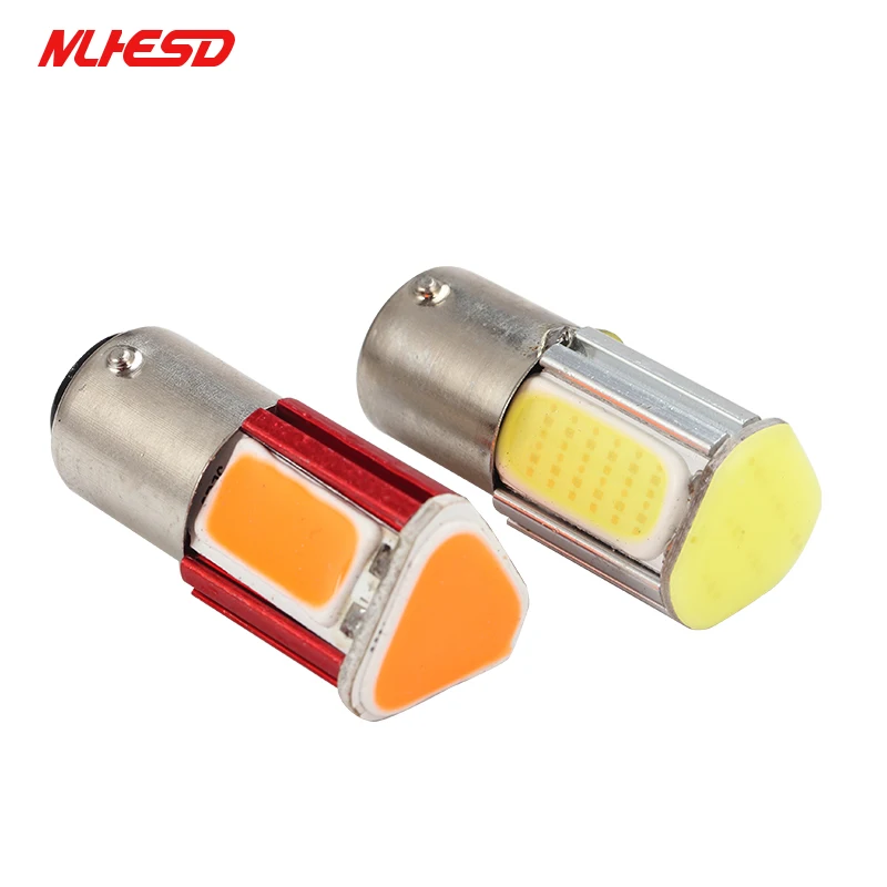 10x Авто P21W BA15S bau15s 1156 1157 BA15D led COB машинные лампа указателя поворота Автомобильные
