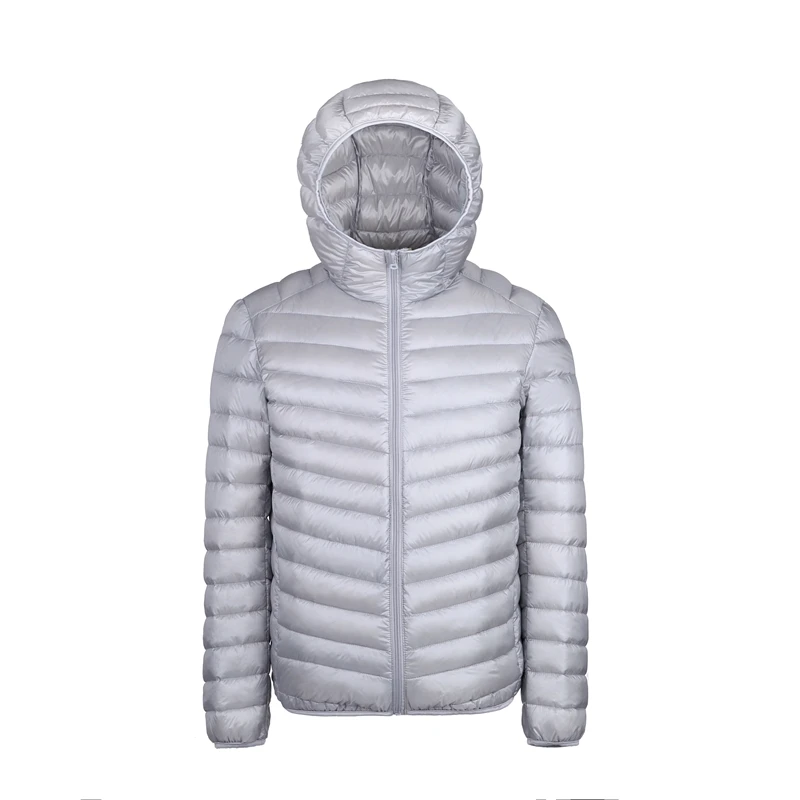 grey Новинка плюс 9XL 10XL 11XL мужской пуховик большой размер 90% ультра легкий пуховик мужской светильник теплое пальто с капюшоном пуховая парка - Цвет: grey