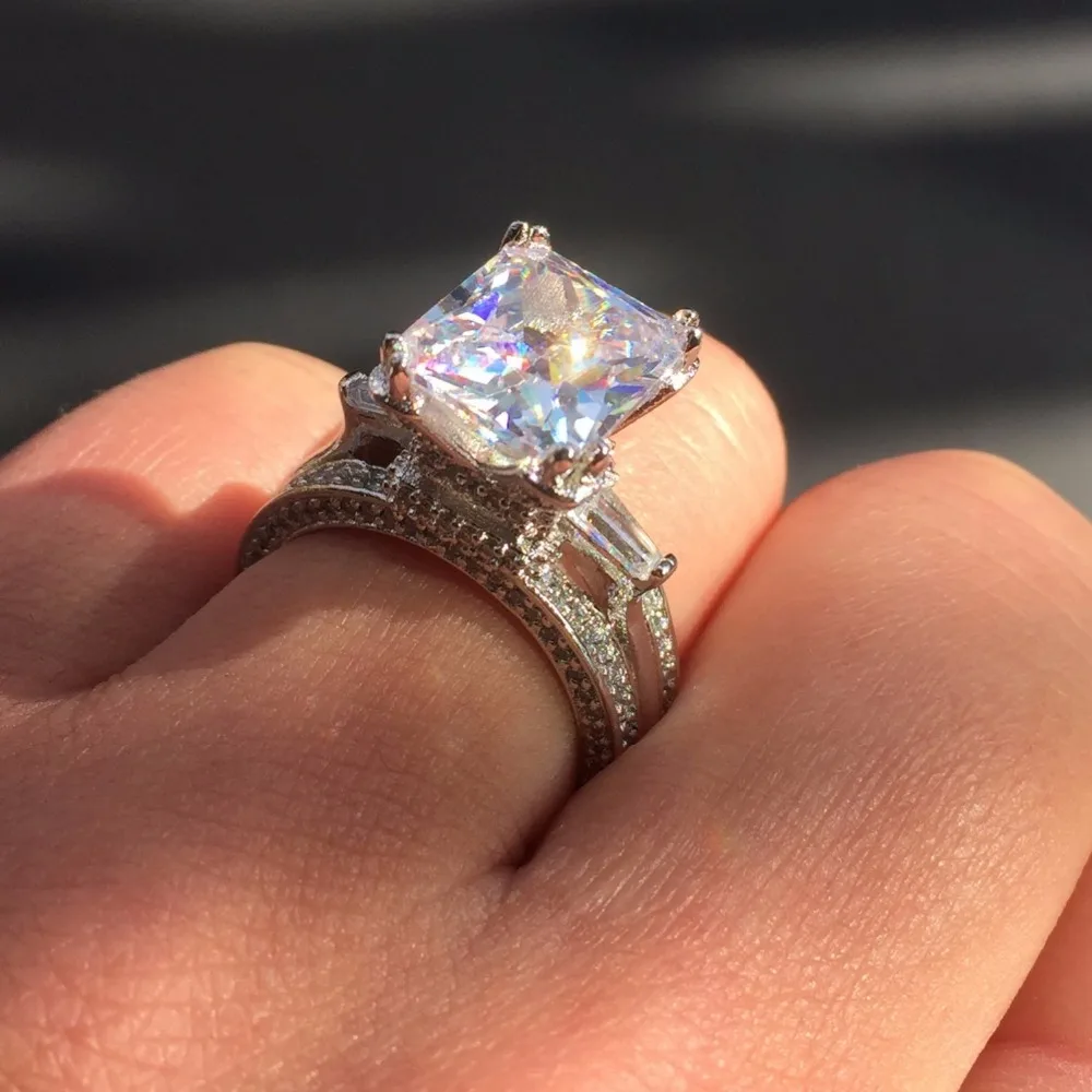 CHOUCONG ювелирное изделие серебро 925 пробы Эйфелева башня проложить CZ принцесса