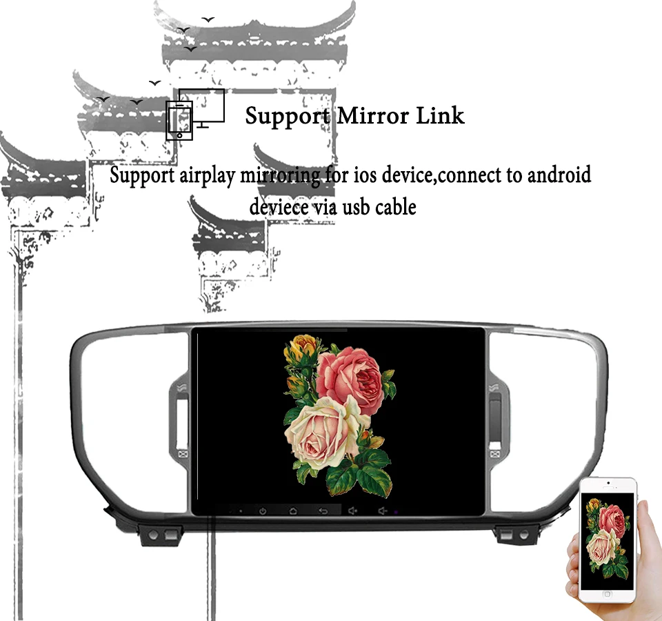 Android 9 0 4G + 64G дюймов 2Din gps автомобильное радио для KIA sportage 2016 2017 2018 KX5 2019 DVD