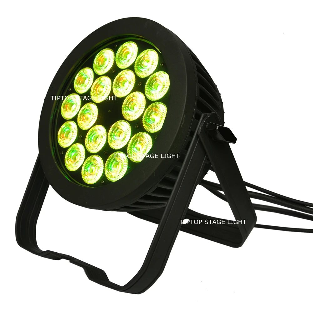 6 в 1 светильник 18x18 Вт RGBWAP Led Par 64 диско диджей сценический IP65 водонепроницаемый
