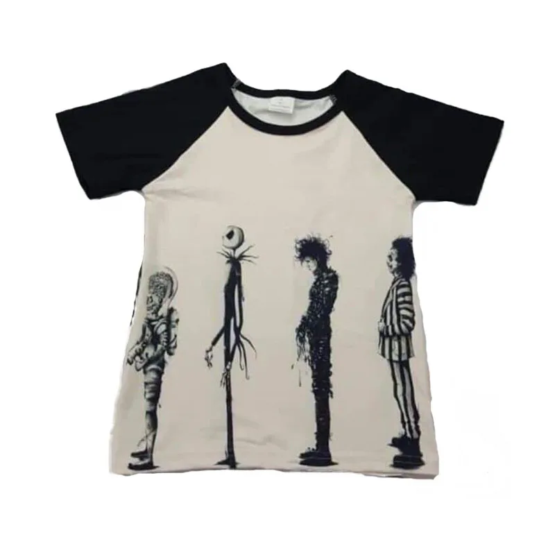 Fashion cartoon character t shirts boys&girls high quality summer short sleeve O neck novelty tees children's clothing tops gxj