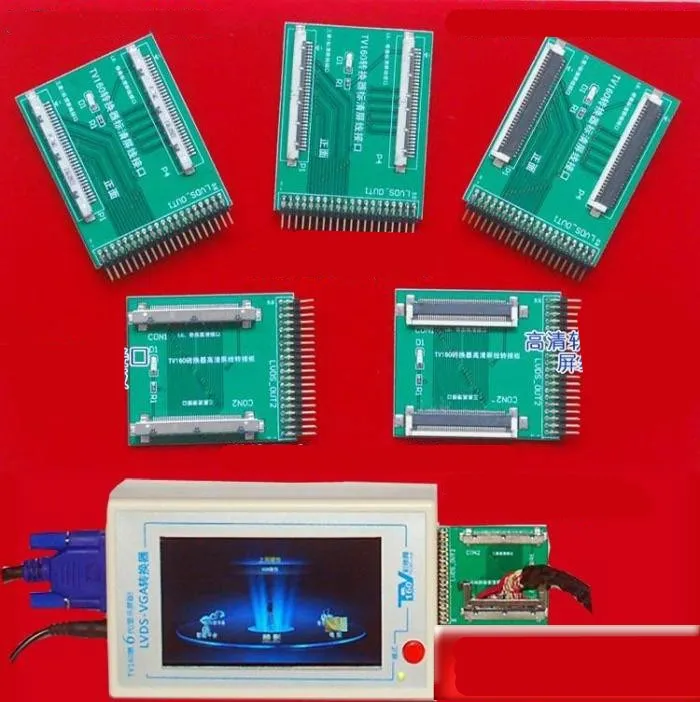 ТВ 160 поколение LVDS поворот VGA конвертер с дисплеем lcd/светодиодный ТВ тестер материнской платы инструмент для материнской платы
