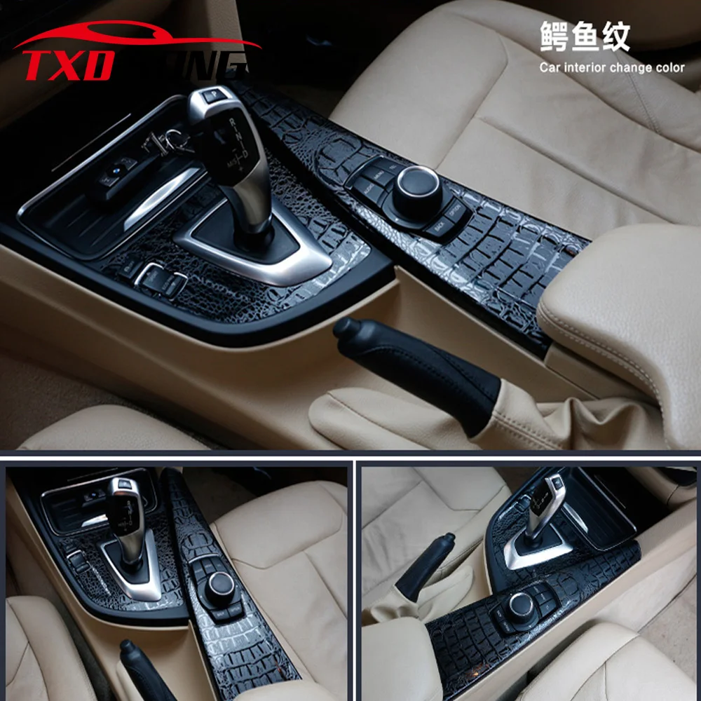 Высококачественная виниловая наклейка из ПВХ под крокодиловую кожу с воздушными