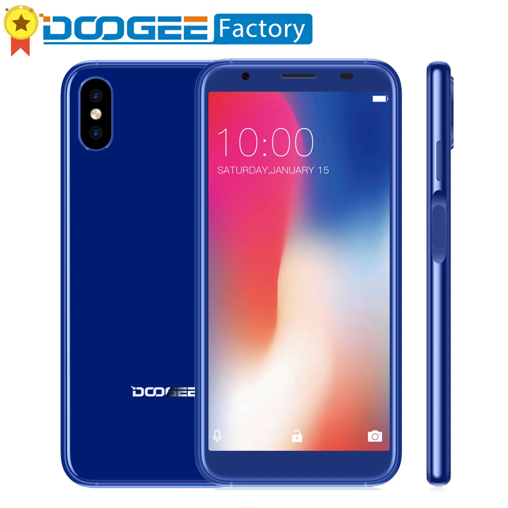 DOOGEE X55 смартфон 4 ядра Android 7 0 сотовый телефон с функцией отпечатка пальца ID 5