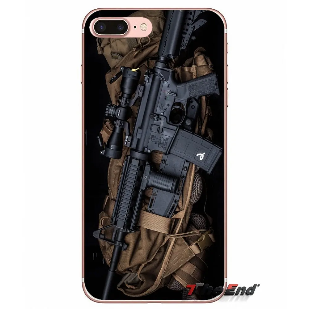 AR-15 винтовок AR 15 Пистолеты Мягкий силиконовый чехол для huawei G7 G8 P7 P8 P9 Lite Honor 4C 5X 5C 6X