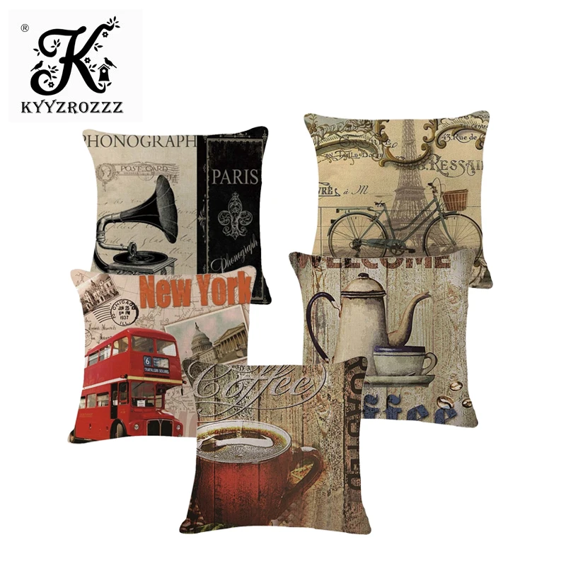 Индивидуальные бросать подушки в европейском стиле кофе Pilow вечерние большие из