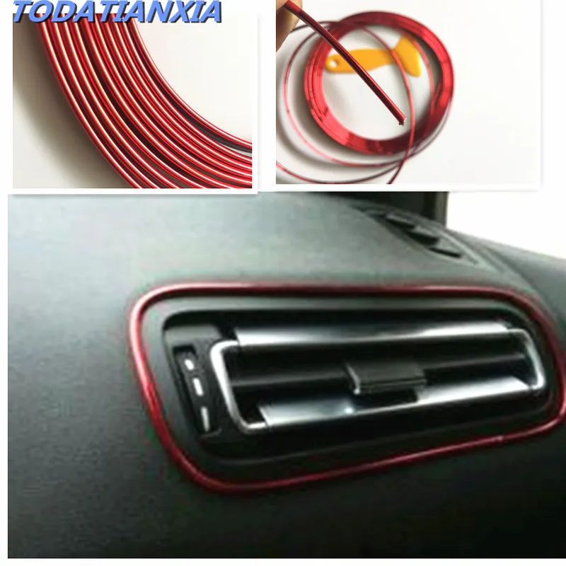 Автомобиль Стайлинг интерьера украшения полосы аксессуары для Acura MDX RDX TSX Seat Leon Ibiza Toledo Saab 9-3 9-5 93 Infiniti q50