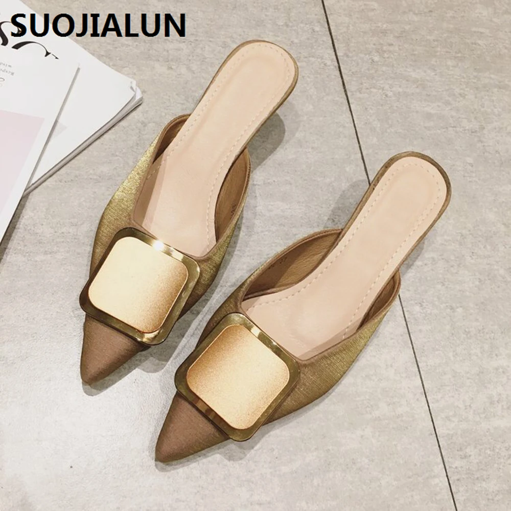 Г., новые повседневные женские туфли без задника женская обувь с острым носком, украшенная кристаллами модная обувь на высоком каблуке, вечерние туфли без задника