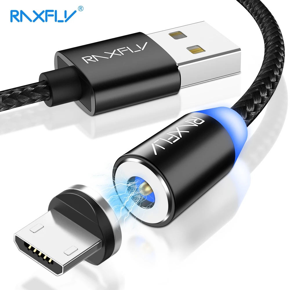 Raxfly микро ЮСБ Кабель 1 м быстро Магнитный Зарядное устройство кабели для Xiaomi Redmi