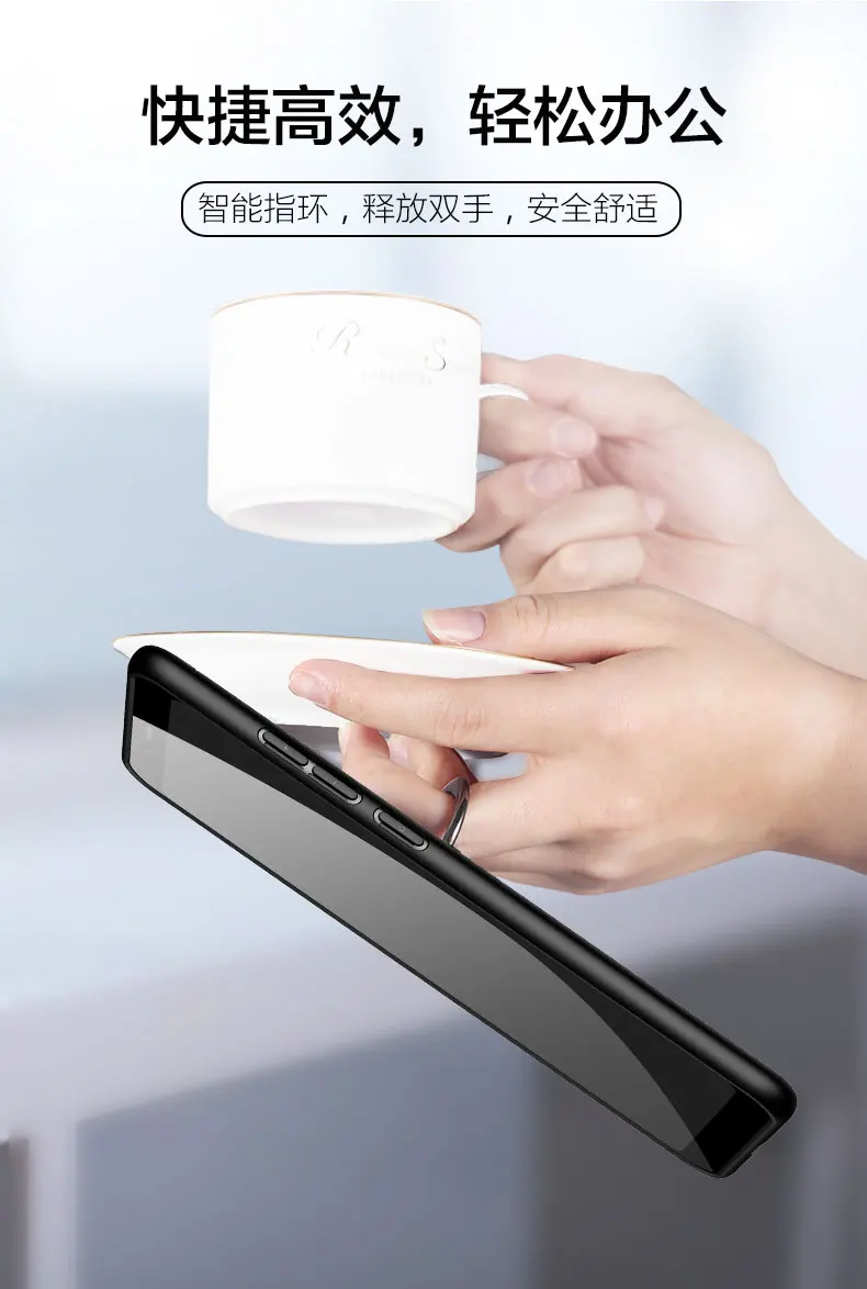 For Xiaomi Redmi Note 5 Pro Case Soft Silicone With Ring Stand Skin Protective Back Cover for xiaomi redmi note shell |