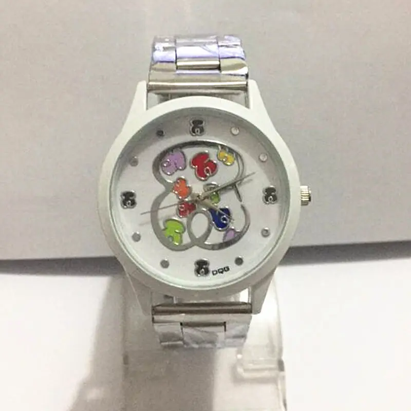 

2019 Hot bear brand women watches stylish stainless steel watch casual quartz watch Girl gift children WristWatches reloj mujer