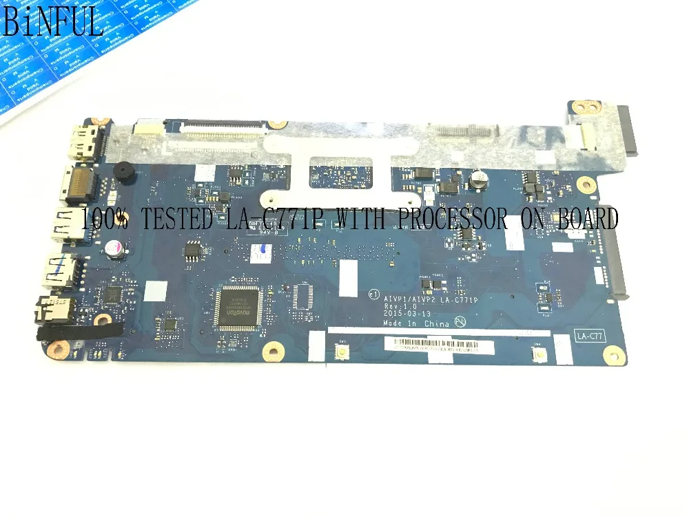 В наличии. 100% новый. AIVP1/AIVP2 LA C771P Материнская плата ноутбука MOTHEBOARD для LENOVO 110 15IBY