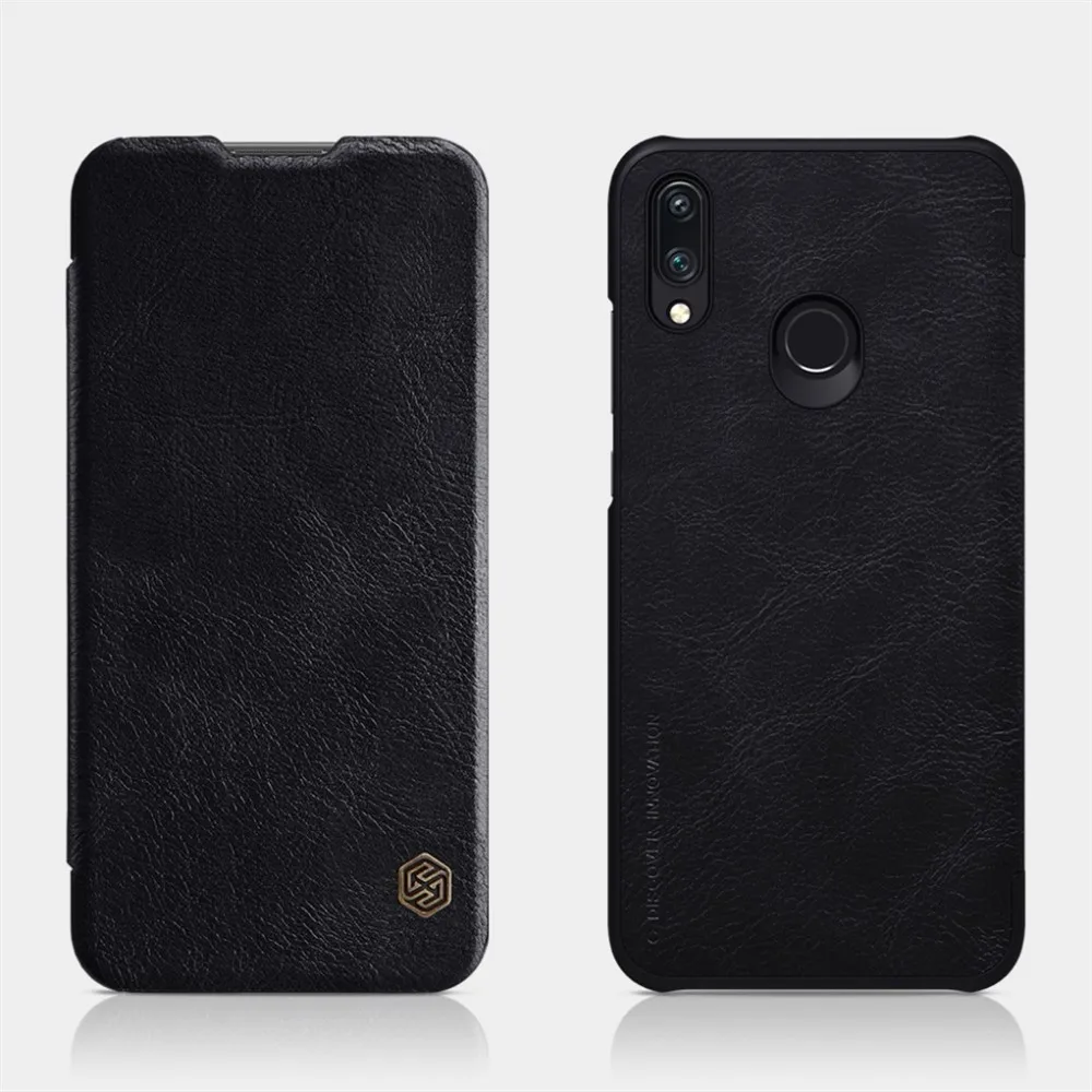 Black Для huawei P Smart чехол Nillkin QIN серия Filp Кожаный чехол-кошелек для huawei P Smart 6,21 дюймов - Цвет: Black
